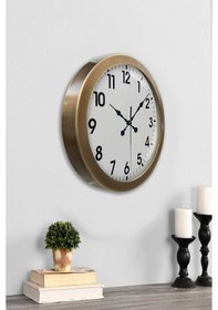 Resim 36 Cm Eskitme Metal Standart Duvar Saati Diğer 