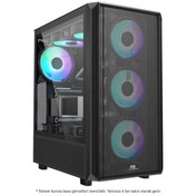 Resim Powerboost PB-P3602BB 850 W 80+ Bronze Gamıng Mıd Tower PC Kasa 
