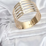 Resim BURCU MODA Gold Renk Pirinç Kaburga Model Kadın Bileklik 