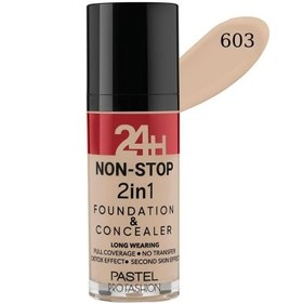 Resim Pastel Profashıon 24H Non-Stop 2in1 Foundatıon & Concealer 603 