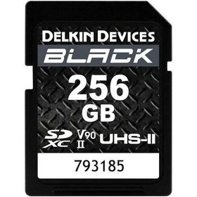 Resim Delkin Devices 256GB Black UHS-II SDXC V90 Hafıza Kartı 