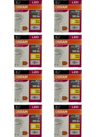 Resim Osram Par16 4.5w 50w 2700k Sarı Işık Gu10 Duylu Led Spot 8 Adet 