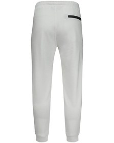 Resim Beyaz Regular Fit Yandan Cepli Pamuklu Eşofman Altı Beyaz027 