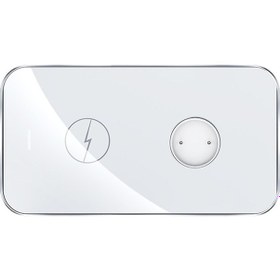 Resim Rock W32 15W 2In1 Şarj Ünitesi 9V Kablosuz Wireless Şarj (529870102)-Beyaz 