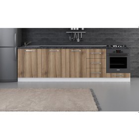 Resim Minar 280 Cm Mutfak Dolabı Beyaz Dore 280-D3-Alt Modül 