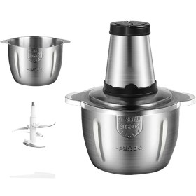 Resim Empoorlium Paslanmaz Çelik Kıyma Makinesi Küçük Ev Aletleri Çok Amaçlı Kıyma Makinesi Mutfak Mikseri Sebze Öğütücü Ab Fişi (Yurt Dışından) 