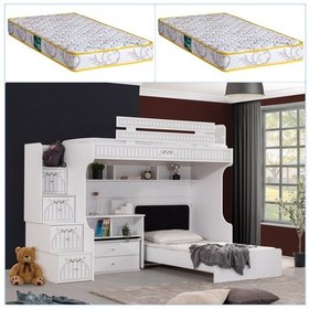 Resim Setaymobilya Ranza, Londra Ranza Karyola Oturaklı Çalışma Masası + 2 Yatak 