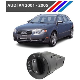 Resim Audi A4 Far Açma Kapama Anahtarı Ön Arka Sisli 2001 - 2005 