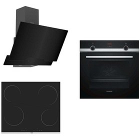 Resim Siemens & Ferre Elektrikli Black Star Ankastre Set 143 ( Hb514fbr0t - D063 - Ms261 ) 