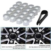 Resim Pazly 20 Adet Evrensel 21mm Tekerlek Somunu Lug Kapakları K12639-s S Aksesuar 