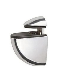 Resim 2 Adet Pelikan Cam Raf Tutucu Etejer Parlak Krom Metal Kırılmaz 