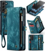 Resim Samsu Samsung Galaxy S21+ 5g Caseme-008 Ayrılabilir Çok Fonksiyonlu Flip Deri Telefon Kılıfı 