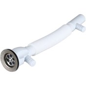 Resim Çiftli Lavabo Sifonu-gider Borusu Çamaşır Bulaşık Makine Çıkışlı 