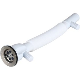 Resim Çiftli Lavabo Sifonu-gider Borusu Çamaşır Bulaşık Makine Çıkışlı 