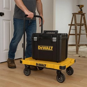 Resim Dewalt DWT710 200KG Profesyonel Katlanabilir Dört Tekerlekli Yük ve Paket Taşıma Arabası 