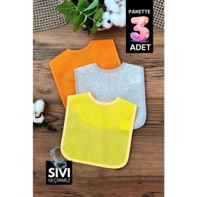 Resim Babydonat Pratik 3'lü Sıvı Geçirmez Bebek Mama Önlüğü 0-18 Ay 