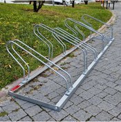 Resim İleri Trafik Bisiklet Park Yeri Altılı Galvaniz EKO, Park Demiri 40x210 cm 