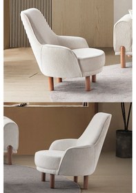 Resim Armoni Berjer Krem Tekli Koltuk Krem 