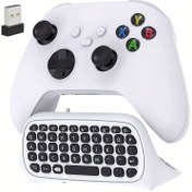 Resim Xbox Series X/S/One/One S Için Kontrol Cihazı Klavyesi Kablosuz Oyun Sohbeti Mesaj Tuş Takımı USB Alıcısı Ses/Kulaklık Jakı Oyun Aksesuarları Için 