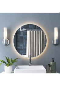 Resim Flora Fone Ledli Dokunmatik Banyo Lavabo Işıklı Makyaj Aynası Cam 