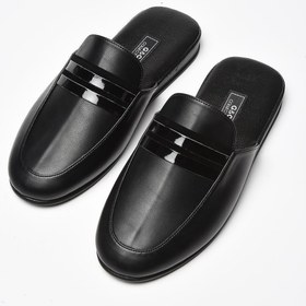 Resim GC Erkek Siyah Poli Taban Rugan Tokalı Deri Ev Terlik 380 