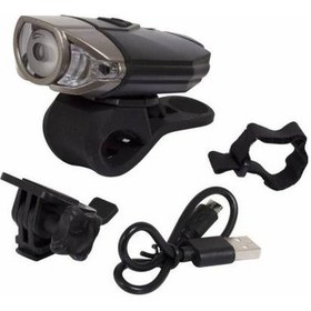 Resim Eastpower Briviga Ebl-039 Usb Şarjlı 380 Bisiklet Ön Far Siyah-Gri 