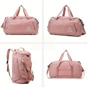 Resim Cordial Light Pink Unisex Spor Sırt Çantası Geniş Bölmeli Fitness Sırt Çantası Hediyelik Açık Pembe 