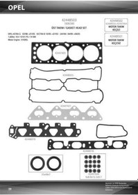 Resim Oto Conta 42448503 Motor Üst Takım Conta Astra G 98-10 Vectra B 98-02x16xel 1606380 
