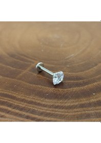 Resim Aya Tasarım Gümüş Renk Helıx Tragus Kıkırdak Piercing 