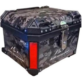 Resim Karbon Motosiklet Çanta Abs Arka Çanta Reknli Çanta 60 Litlere Su Geçirmez Kırılmaz Karışık 