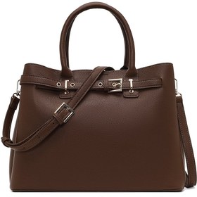 Resim Women's Brown Long Strap Classic Shoulder Bag 