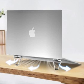 Resim ALLY Metal Mini Laptop-Tablet masa üzeri Tutucu Stand SİYAH,GRİ 