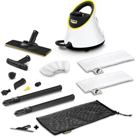 Resim Karcher SC 2 Deluxe Easyfix Premium Beyaz Buharlı Temizlik Makinesi ve Cam Silme Nozülü Karcher