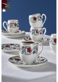 Resim Karaca Gelincik 6 Kişilik Kahve Fincanı 80 Ml 