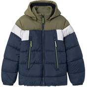 Resim Name It Nkmmontel Puffer Jacket Refl. Block Noos Çocuk Mont Lacivert 