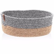 Resim The Mia Jutte Oval Sepet Bambu Gri SPT0034 35x24x12 cm 