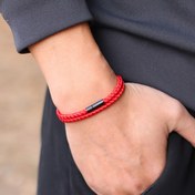 Resim Erkekler için Minimalist Denizcilik İpi Bileklik, İki Katmanlı Sarma Bilezik, Manyetik Olmayan Naylon - Ona İdeal Hediye 