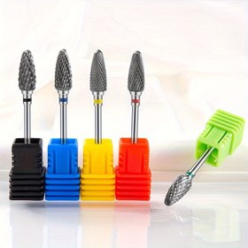 Resim Profesyonel Tungsten Karbür Tırnak Matkap Uçları - Jel Oje Çıkarma için Elektrikli Manikür & Pedikür Aksesuarları, Ayak & El Bakım Araçları 