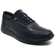 Resim Taşpınar Bayakara %100 Deri Rahat Erkek Günlük Yazlık Bağsız Sitreçli Büyük Numara Ayakkabı 48-50 Siyah 