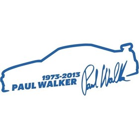 Resim Yansıtıcı Mavi-2 Adet-araba Etiket Vinil 13 5 Cm Paul Walker Hızlı Ve Öfkeli Moda Yansıtıcı Etiket Araba Komik 3d Etike 