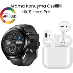 Resim Watch HK 8 Hero Pro Akıllı Saat ve Pro 5 Mini Bluetooth Kulaklık 