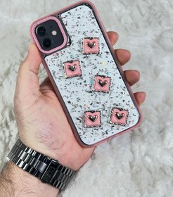 Resim iPhone 11 Şeffaf Parlak Taşlı Glitter Kılıf 