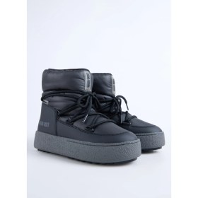 Resim Moon Boot MB Ltrack Low Nylon Wp Siyah Kadın Kar Botu 
