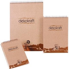 Resim Keskin Color Bloknot Dekokraft Spiralli Çizgili A4 100 Yp 144001- 
