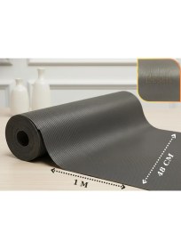 Resim Almital Mobilya Aksesuarlari Almital 48 cm x 1 M Antrasit Çizgi Desenli Suni Deri, Çekmece içi Kaydırmaz Halı , Dolap içi raf örtüsü 