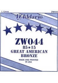Resim D'addario Zw044 Tek Akustik Gitar Teli 44 