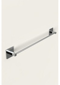 Resim Karteya Yapışkanlı Gümüş Uzun Havluluk Wc Kağıtlık Ve Kare Havluluk Banyo Mutfak 3'lü Set Krom 