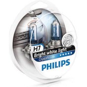 Resim Philips Crystal Vision H7 + 2 Mavi Park Ampülü 