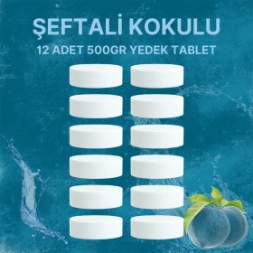 Resim 6 Adet 2X500 gr Nem Alıcı Rutubet ve Küf Önleyici Yedek Tablet Şeftali 