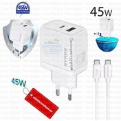 Resim Syrox Umut Bilişim Samsung Galaxy A13 (G80) 45W Type-C Uyumlu Şarj Cihazı Şarj Aleti Seti (Kablo+Adaptör) 